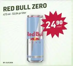 Holdbart RED BULL ZERO tilbud