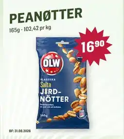 Holdbart PEANØTTER tilbud