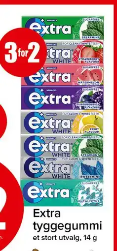 Spar Extra tyggegummi tilbud