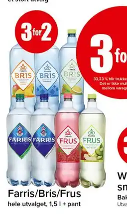 Spar Farris/Bris/Frus tilbud