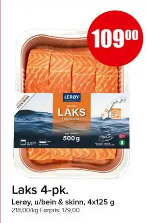 Spar Laks 4-pk tilbud