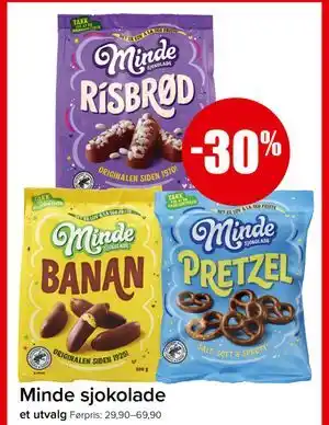 Spar Minde sjokolade tilbud