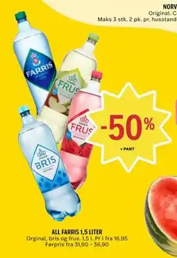 Coop Prix ALL FARRIS 1,5 LITER tilbud