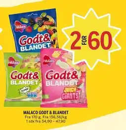Coop Prix MALACO GODT & BLANDET tilbud