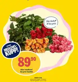 Coop Prix ROSER 14 STK, Medlemspris tilbud