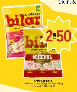 Coop Prix AHLGRENS BILER tilbud