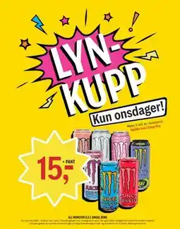 Coop Prix ALL MONSTER 0,5 L SINGEL BOKS tilbud