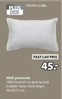 JYSK INGE putetrekk tilbud