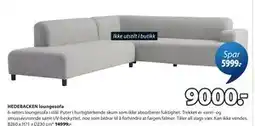 JYSK HEDEBACKEN loungesofa tilbud