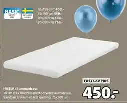 JYSK HASLA skummadrass tilbud