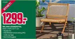 Europris MILANO LOUNGESTOL tilbud