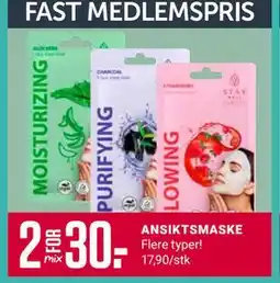 Europris ANSIKTSMASKE, Medlemspris tilbud