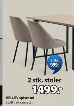 JYSK VELLEV spisestol tilbud