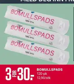 Europris BOMULLSPADS, Medlemspris tilbud