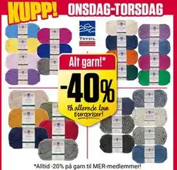 Europris Alt garn! tilbud