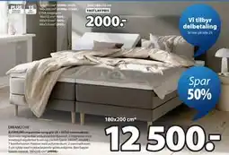 JYSK BJORSUND regulerbar seng grå-23 + EKSO overmadrass tilbud