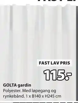 JYSK GOLTA gardin tilbud