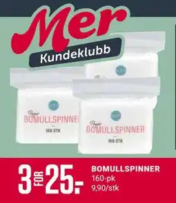 Europris BOMULLSPINNER, Medlemspris tilbud
