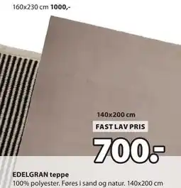 JYSK EDELGRAN teppe tilbud