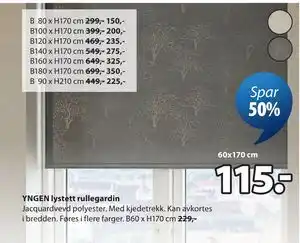 YNGEN lystett rullegardin