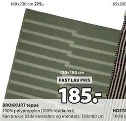 JYSK BROKKURT teppe tilbud