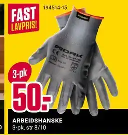 Europris ARBEIDSHANSKE tilbud