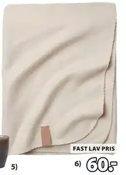 JYSK DAGLILJE fleecepledd tilbud