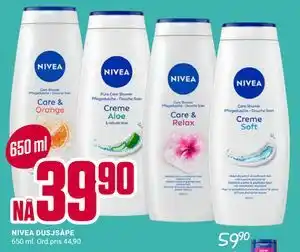 Europris NIVEA DUSJSÅPE tilbud