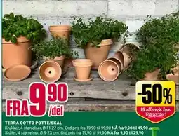 Europris TERRA COTTO POTTE/SKÅL tilbud