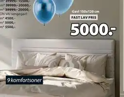 JYSK Gavl 150x120 cm tilbud