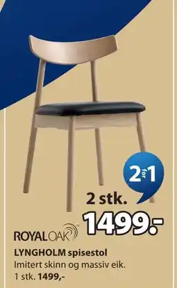 JYSK LYNGHOLM spisestol tilbud