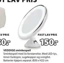 JYSK VEDDIGE sminkespeil tilbud