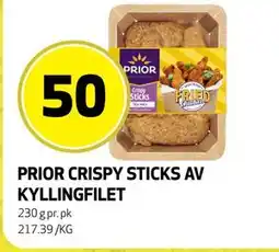 Bunnpris PRIOR CRISPY STICKS AV KYLLINGFILET tilbud