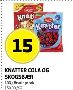 Bunnpris KNATTER COLA OG SKOGSBÆR tilbud