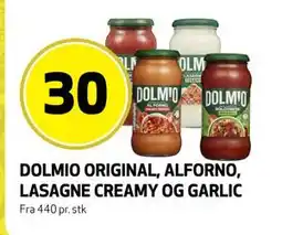 Bunnpris DOLMIO ORIGINAL, ALFORNO, LASAGNE CREAMY OG GARLIC tilbud