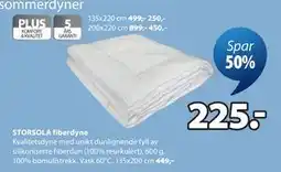 JYSK STORSOLA fiberdyne tilbud
