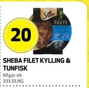 Bunnpris SHEBA FILET KYLLING & TUNFISK tilbud
