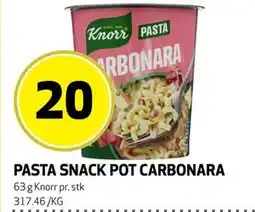 Bunnpris PASTA SNACK POT CARBONARA tilbud