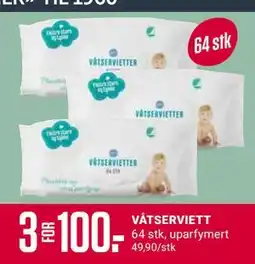 Europris VÅTSERVIETT, Medlemspris tilbud