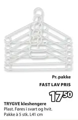 JYSK TRYGVE kleshengere tilbud