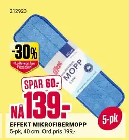 Europris EFFEKT MIKROFIBERMOPP tilbud