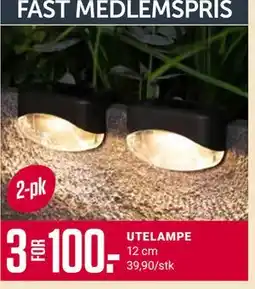 Europris UTELAMPE, Medlemspris tilbud