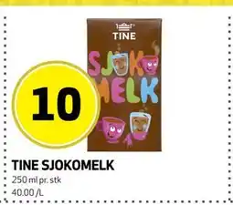Bunnpris TINE SJOKOMELK tilbud