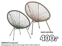 JYSK UBBERUP loungestol tilbud