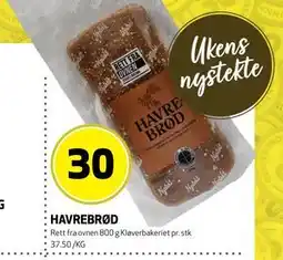 Bunnpris HAVREBRØD tilbud