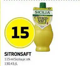 Bunnpris SITRONSAFT tilbud