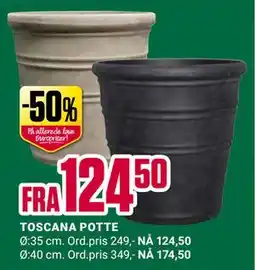 Europris TOSCANA POTTE tilbud