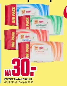 Europris EFFEKT ENGANGSKLUT tilbud