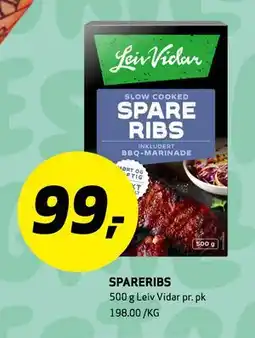 Bunnpris SPARERIBS tilbud
