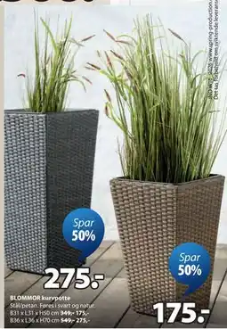 JYSK BLOMMOR kurvpotte tilbud